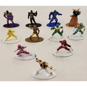 Power Rangers Metal Mini Die-Cast Figurines Jada Toys Lot of 11 - Picture 1 of 12