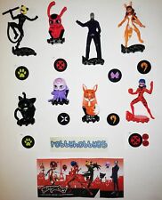 MIRACULOUS EVIL FIGHTERS COMPLETE SET OF 8 WITH ALL PAPERS KINDER SURPRISE 2020