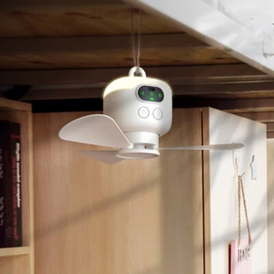 Ceiling Fan with Light with Remote Control USB Rechargeable Fan for Canopy Tent - Picture 1 of 11