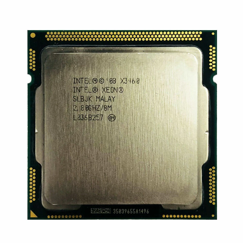 Intel Xeon X3460 CPU Quad-Core 2.8GHz 8M 1333MHZ Socket LGA1156 SLBJK Processor - Image 1 of 1