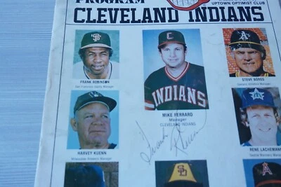 RARE- 1983 Cactus League Souvenir program -Frank Robinson autograph cover - Image 1 of 2