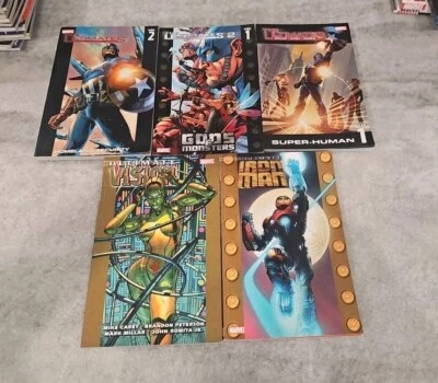 5 X лот ULTIMATES TPB Marvel УЛЬТИМАТУМ, ЖЕЛЕЗНЫЙ ЧЕЛОВЕК, ВИДЕНИЕ И Т.Д. - Изображение 1 из 4