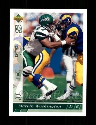 1993 Upper Deck #154 Marvin Washington Jets Idaho 8 - NM/MT - Image 1 of 1