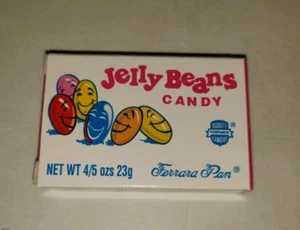 VINTAGE JELLY BEANS BOX FERRARA PAN CANDY 1980S RARE CONTAINER SAY NO TO DRUGS - Picture 1 of 5