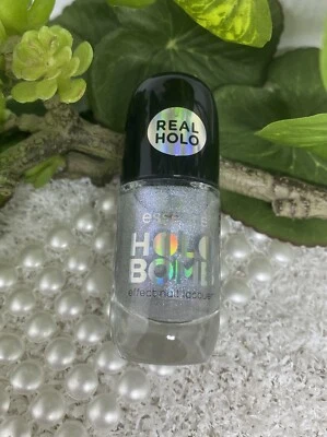 essence Holo Bomb Effekt Nagellack 01 Ridin‘ Holo silber grau 8ml *neu* - Bild 1 von 3