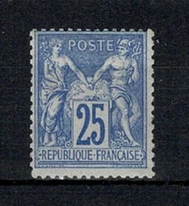 FRANCE YVERT 78 SCOTT 81 " PEACE AND COMMERCE SAGE 25c ULTRAMARINE " MNH VF W326 - Picture 1 of 1