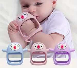 Never Drop Silicone Teething Toys for Babies,Infant Hand Teether Pacifiers Breas - Picture 1 of 14