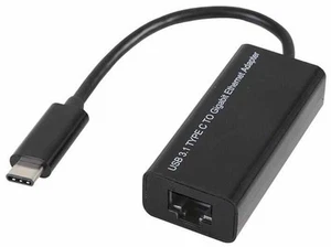 PRO SIGNAL - Penyesuai USB 3.1 Jenis-C ke Ethernet Gigabit, Hitam - Picture 1 of 1