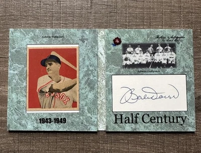 2020 Historic Autographs Half Century - BOBBY DOERR Autograph With 1949 Bowman - Image 1 of 3