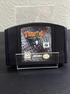 Turok 2: Seeds of Evil (Nintendo 64, 1998)N64 Authentic Cart Only Tested Working - Image 1 of 4