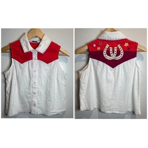 Idyllwind by Miranda Lambert Western Shirt Women's Size Small Horseshoes Stars - Picture 1 of 13