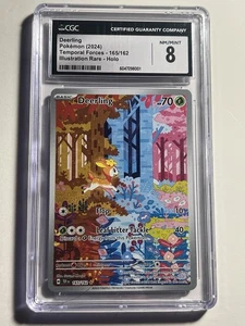 Deerling 165/162 - SV05: Temporal Forces - CGC 8 NM/Mint - Picture 1 of 3