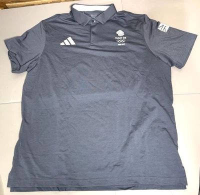 Adidas Hombres XL Hombre Polo París 2024 Equipo Olímpico GB Gran Bretaña Azul Nuevo Foto 1 de 4