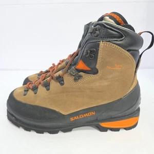 Salomon Super Mountain 9 Ice Climbing Mountaineering Boots Brown Women Size 9.5 - Picture 1 of 7