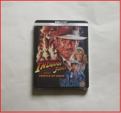 INDIANA JONES AND THE TEMPLE OF DOOM - UK 4K ULTRA HD + BLU-RAY STEELBOOK * READ - Image 1 of 4