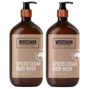 Woodsman Spiced Cedar Body Wash 2 x 1L - Picture 1 of 1