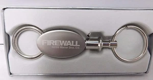 Llavero plateado Firewall 2006 promoción de películas 4x1 - nuevo nunca usado - H. Ford - Imagen 1 de 4