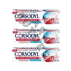 CORSODYL ACTIVE GUM REPAIR FRESH MINT TOOTHPASTE 75ML x3 Pack - Picture 1 of 5