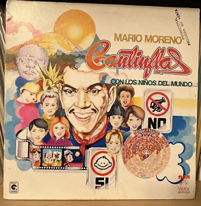 Mario Moreno Cantinflas, Con Los Niños del Mundo, 1983 Promo Mexican Lp Children - Imagen 1 de 5