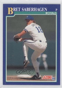 1991 Score Bret Saberhagen #6