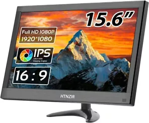 15.6 Inch Portable Monitor Small PC Monitor 1920 x 1080P 99% sRGB with HDMI VGA - Picture 1 of 8
