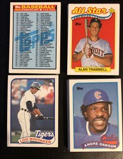 1989 Topps (Lot of 95) Baseball Cards Rookies,Hall Of Famer’s,All Stars-EX