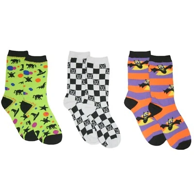 Calcetines Halloween para Mujer - Pack de 3 - Talla 9-11 - NUEVO Foto 1 de 4