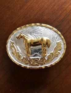 Wild West Horse Rodeo Western Cowboy Cowgirl Metal Unisex Men’s Belt Buck - Picture 1 of 2