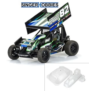 PRO-LINE RACING 367400 1/10 LOSI 22S Sprint Car LightWeight Clear Body Panel Kit - Picture 1 of 3