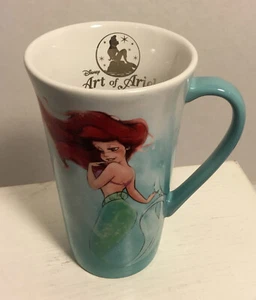 RETIRED Disney Store ART OF ARIEL Little Mermaid Coffee Cup Mug White Inside - Picture 1 of 8