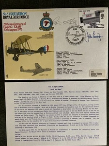 RAF Cover - 51 Squadron, Signed John Cats Eyes Cunningham WW2 & Comet Test Pilot - Picture 1 of 6