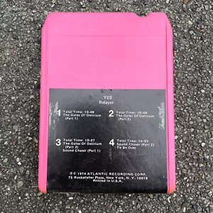 Yes Relayer 8 Track Tape 1974 Atlantic ATL TP 18122 (Pink) - Picture 1 of 3