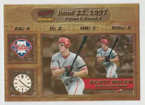 SCOTT ROLEN 1998 Pacific Invincible MOMENTS IN TIME #14 RARE SP Insert Card SSP - Picture 1 of 2