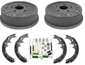 Rear Brake Drums Shoes Springs Set For Ford Ranger Mazda B2300 w/ 10" Drums 4WD - Picture 1 of 7