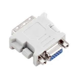 Brand New DVI DVI-I 24+5 Pin Male to VGA Female M-F Video Adaptor Converter - Picture 1 of 8