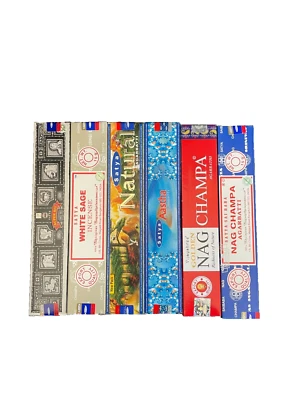 12 fragranze miste di incensi INDIANI satya, nag champa
