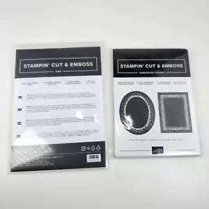 Stampin' Up! WOVEN HEIRLOOMS Embossing Folder Set & Matching Dies NEW Frame - Picture 1 of 6
