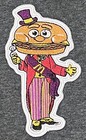 MAYOR McCheese Embroidered figure Patch logo hamburger McDonalds Fast food