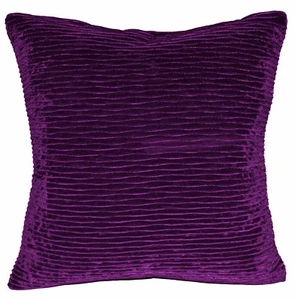 mp07a Blue Purple Folds Pattern Shimmer Velvet Cushion Cover/Pillow Case Custom - Picture 1 of 6