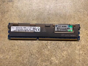 SK HYNIX HYUNDAI 32GB SERVER RAM DDR3 1066MHZ 4RX4 PC3L-8500R F6-3(2) - Picture 1 of 4