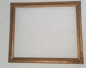 Vtg Antique Gold Gilt Wood Painting Picture Frame Fits 12 x 10 in - Picture 1 of 10