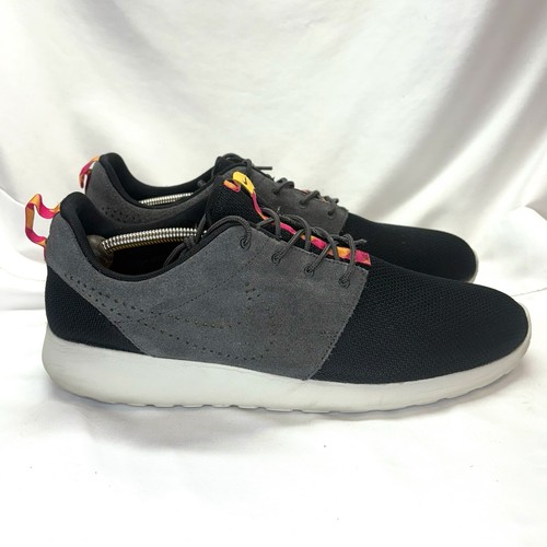 Tomaia Nike Roshe One scamosciata US M 14 nero antracite arancione rosa Rep Box