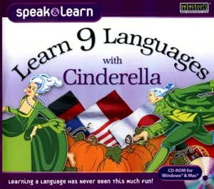 Learn 9 Languages with Cinderella * PC Windows 10 / 8 / 7 / Vista / XP * New - Picture 1 of 2