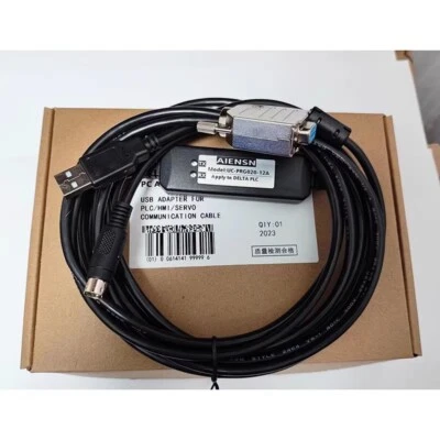 UC-PRG020-12A for Delta PLC Touch Screen Programming Cable Data Cable IFD6601 3m - Image 1 of 4