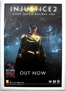 Injustice 2 RARE PS4 XBOX ONE 42cm x 59cm Promotional Poster #1 - Picture 1 of 2