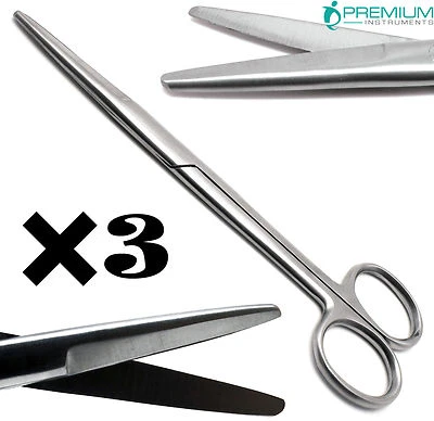 3x Tijeras Quirúrgicas Supercorte 6.75" Mayo Rectas Disección Roma/Roma Herramientas Foto 1 de 4
