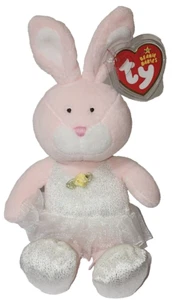 Ty Beanie Baby PIQUE the Ballerina Bunny (8.5 Inch) NEW MWMTs Stuffed Animal Toy - Picture 1 of 6