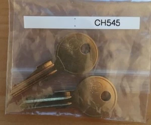 CH545 2 NEW KEYS FOR TOOL BOX KEY CODE CH545 - Picture 1 of 1