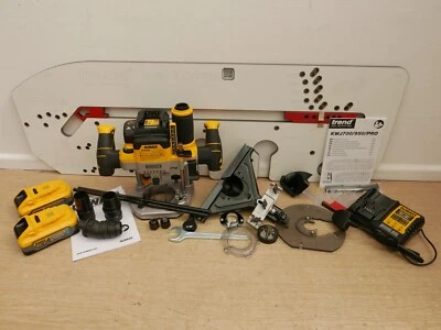 DeWALT DCW620h2 18v 1/2" plunge router powerstack kit + KWJ700/PRO worktop jig - Image 1 of 4