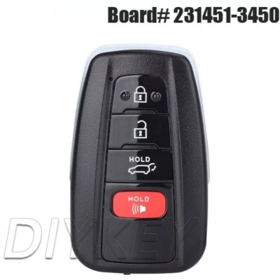 231451-3450 Smart Remote Key Fob for Toyota Highlander RAV4 2021-2023 HYQ14FLA Foto 1 de 4